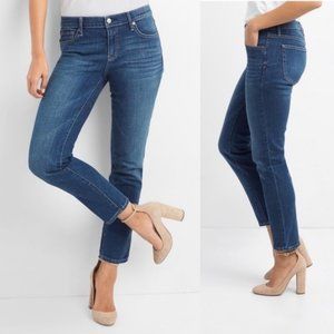 GAP 1969 Real Straight Leg denim jeans mid rise medium blue Sz 33 14 16 Regular